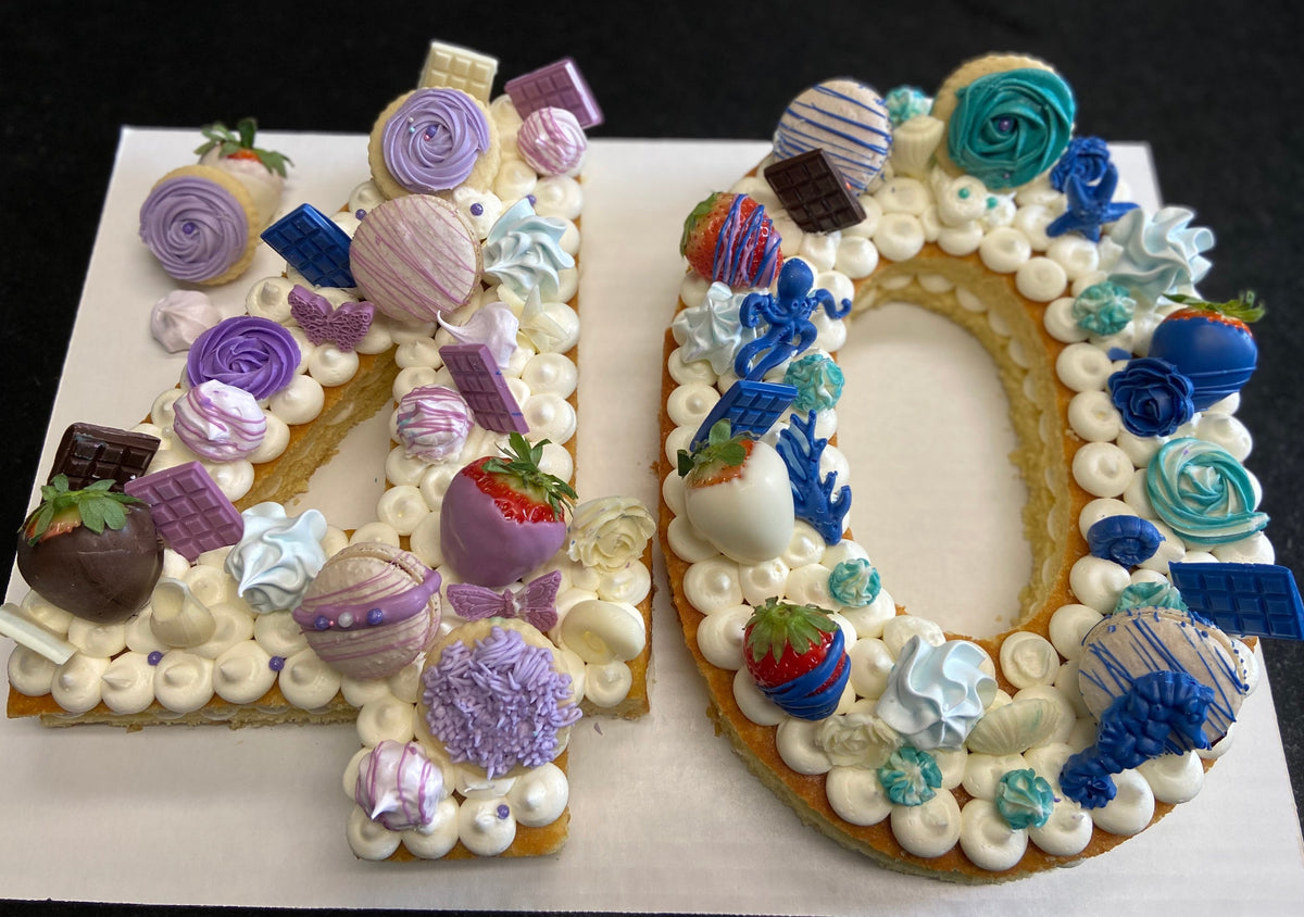 Custom Number/ Letter Cake – Rollover Bakery