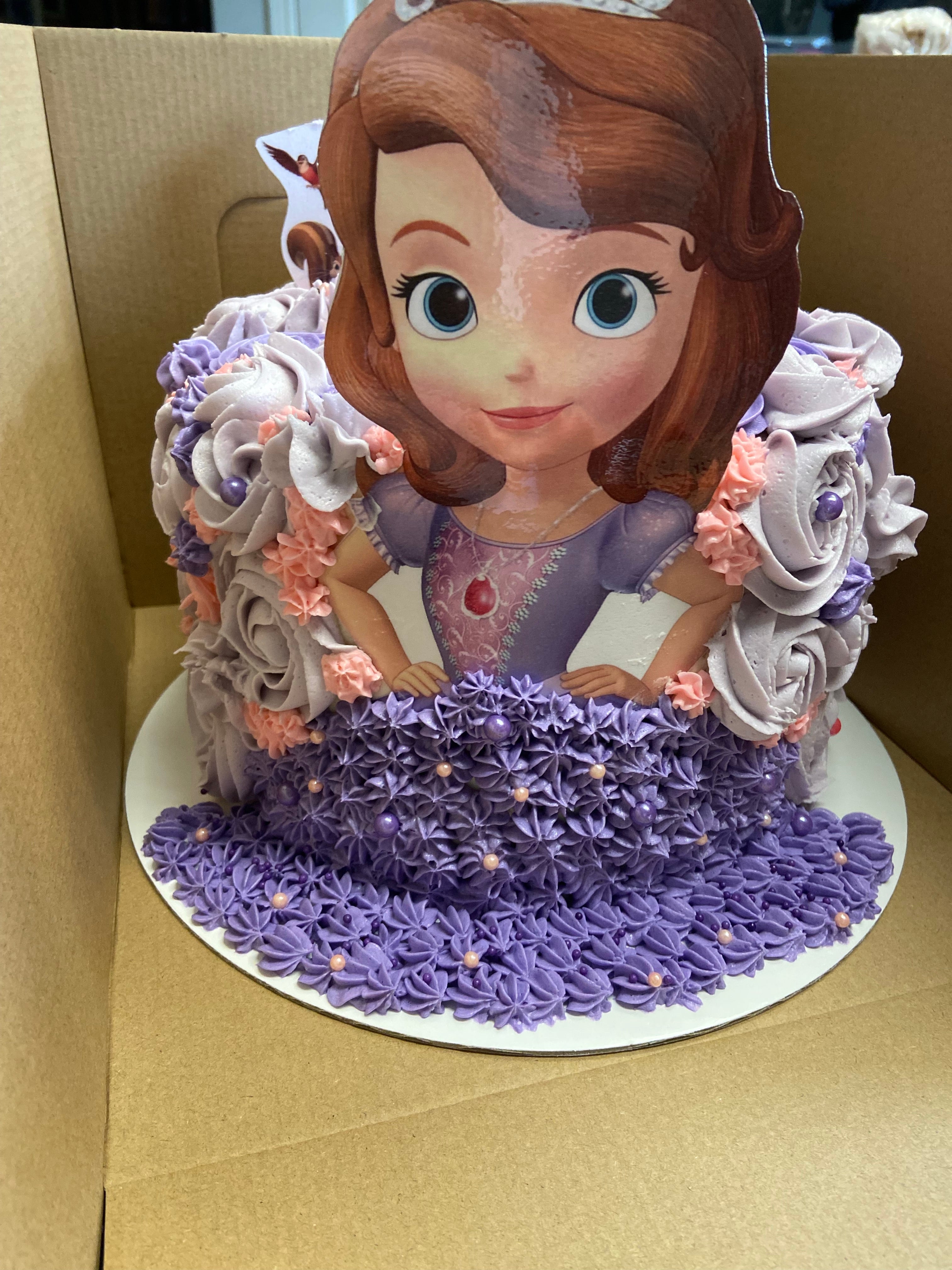 Sofia The First Buttercream Cake sofia-the-first-buttercream-cake